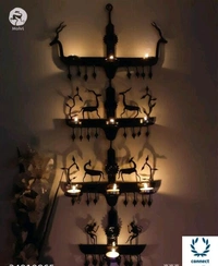 Graceful Candle Holders -  Metal,  Pack of1